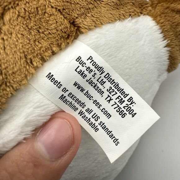 Buc-ee’s 2024 Easter Edition Bunny Beaver 12” Plush Slippers Rabbit Ears T-Shirt - Picture 8 of 9